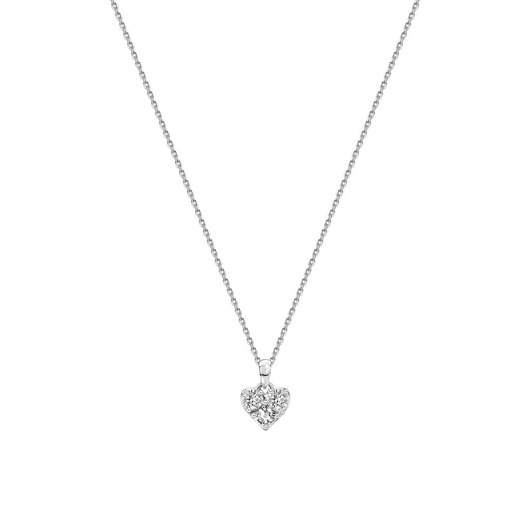 221N0288-01_To_have_and_to_hold__Cluster_fancy_shape_in_Heart_Necklaces_Sterling_silver_and_Rhodium_Plated