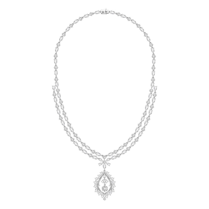221N0299-01-Silver-multi-cut CZ-mesmera-drop-necklace