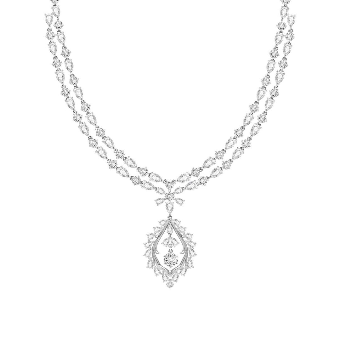 221N0299-01-Silver-multi-cut CZ-mesmera-drop-necklace