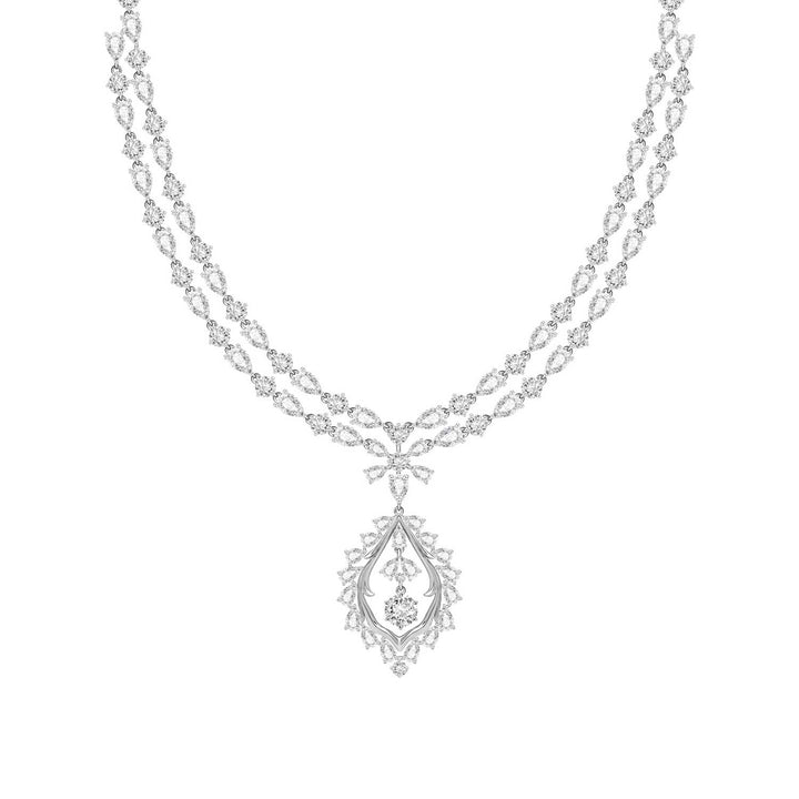 221N0299-01-Silver-multi-cut CZ-mesmera-drop-necklace