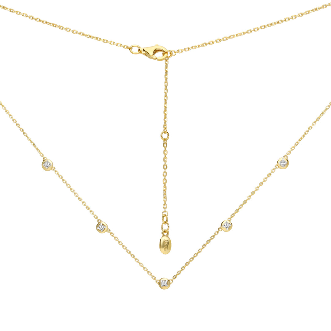 221N0306-01_Merii_LIBERTY__LIBERTY_Dots_Necklace_Sterling_silver_yellow_Gold_Plated