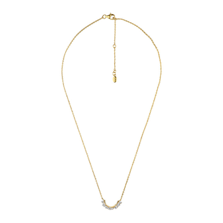 221N0307-01_Merii_LIBERTY__LIBERTY_cluster_Necklace_Sterling_silver_and_yellow_Gold_Plated