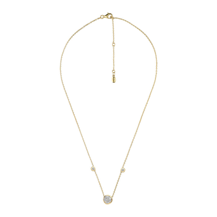 221N0308-01_Merii_LIBERTY__LIBERTY_cluster_Necklace_Sterling_silver_and_yellow_Gold_Plated