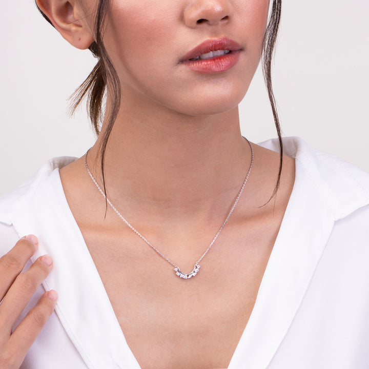 221N0318-01_Merii_LIBERTY__LIBERTY_cluster_Necklace_Sterling_silver_and_Rhodium_Plated
