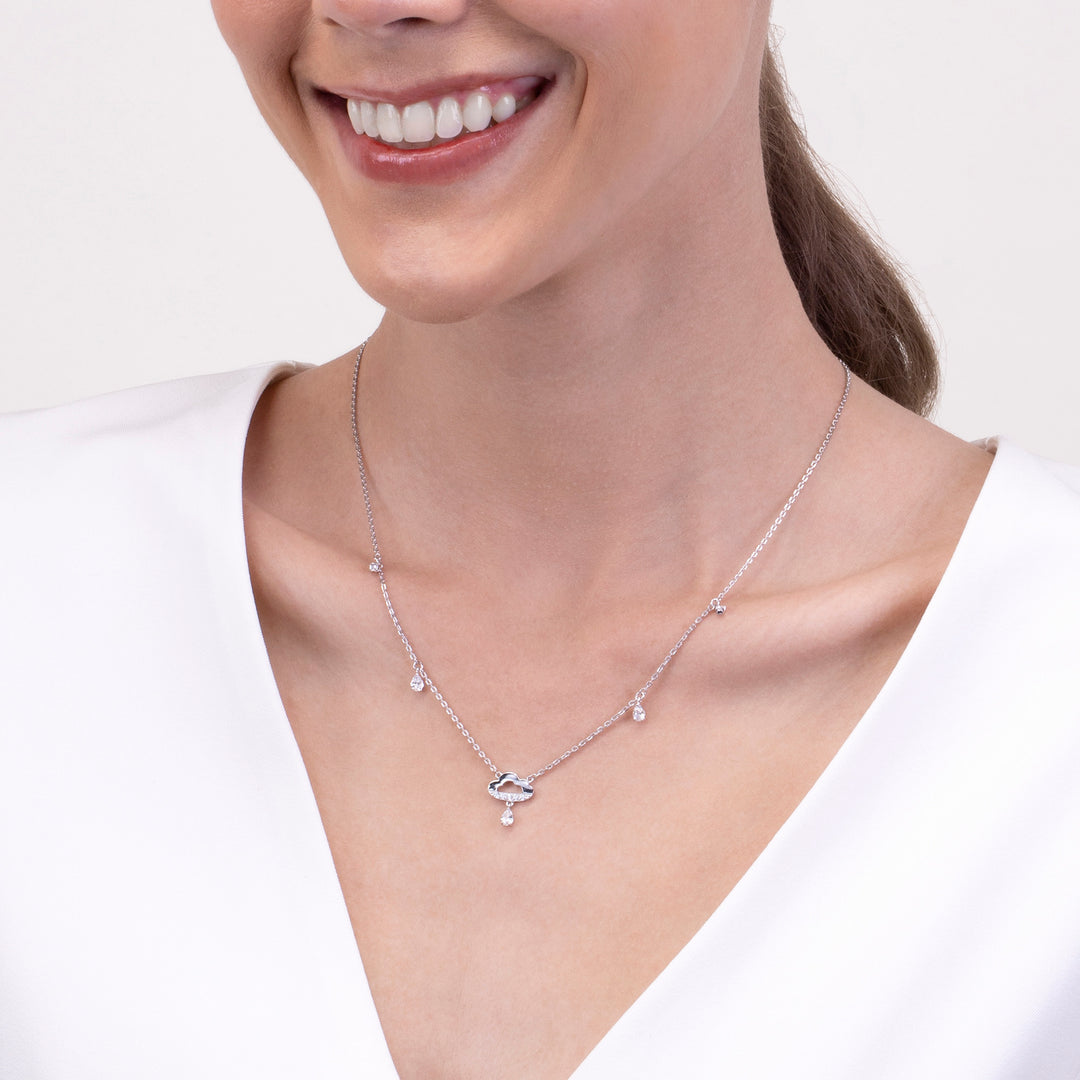 221N0331-01_Memento_Cloud_drop_Necklace_cubic_zirconia_Sterling_silver_and_Rhoduim_Plated