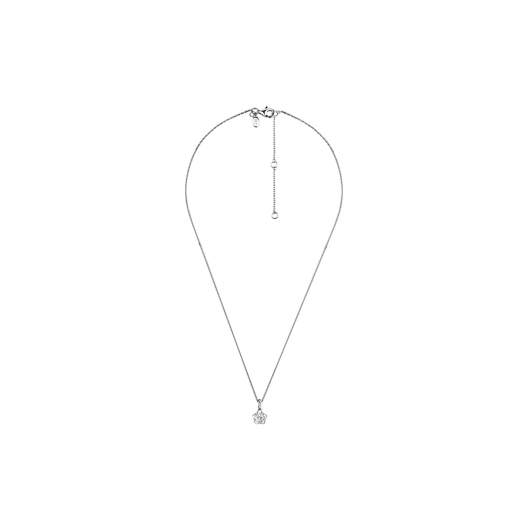 221N0336-01_Forget_me_not__flower_Sparkly_Necklace_Sterling_silver_and_Rhodium_Plated
