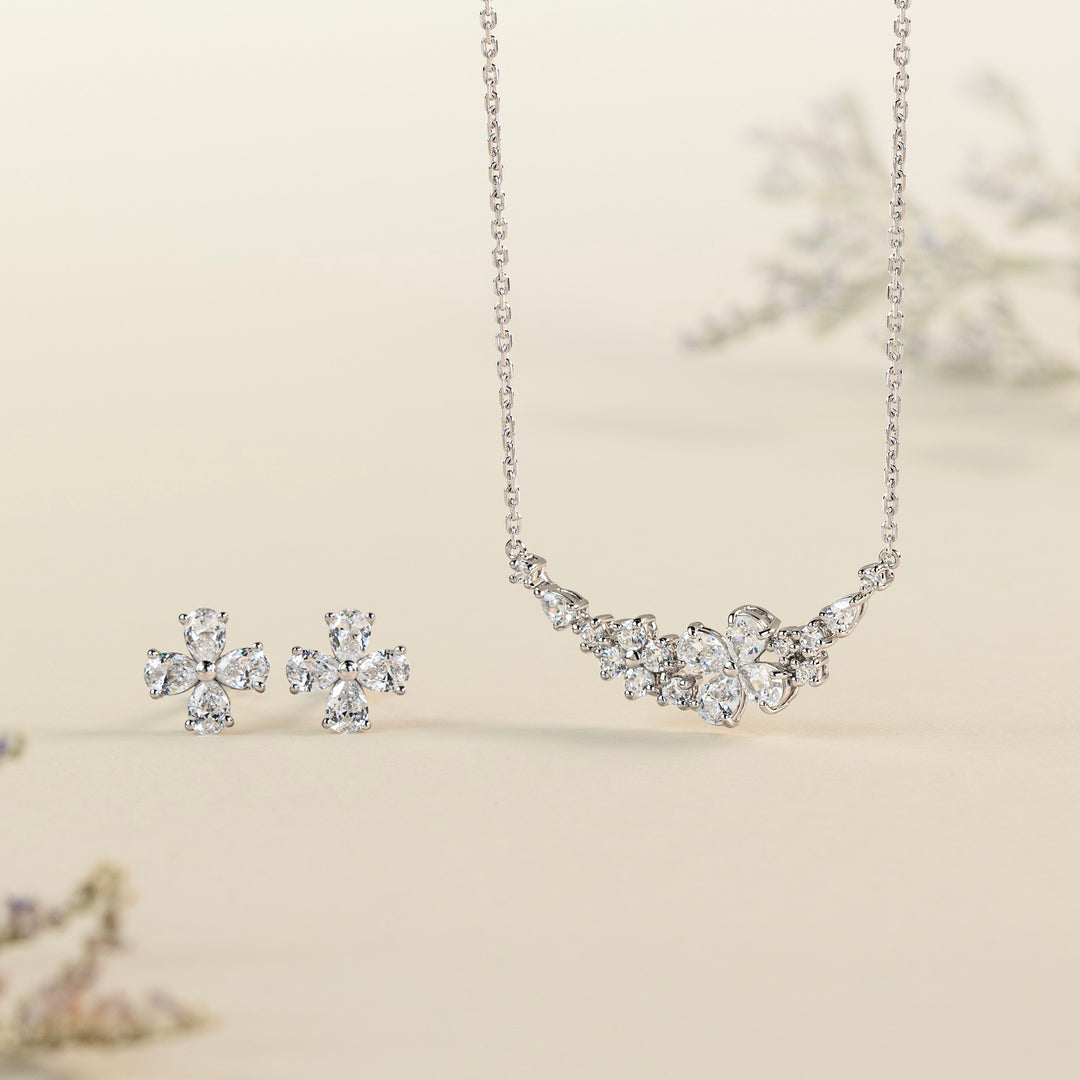 221N0370-01-Merii-Silver-CZ-floral-pendant-with-16-inch-chain-nacklace