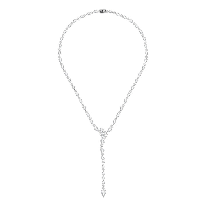 221N0372-01-Merii-Silver-with-pear-and-round-cut-CZ-teardrop-necklace