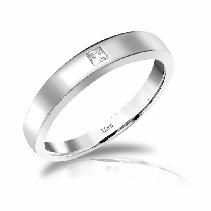 221R0162-01-5_Couple_Ring_925_Sterling_silver_cubic_zirconia_princenss_cut_ring_0.15_Ct.
