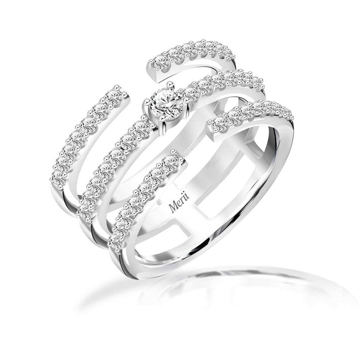 221R0219-01_Silver_round_cut_CZ_three_lines_open_ring