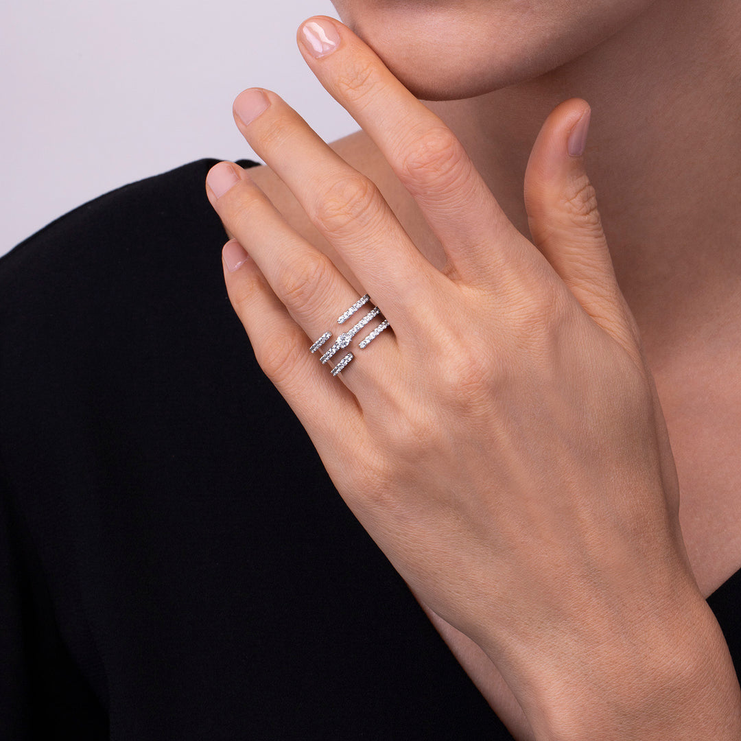 221R0219-01_Silver_round_cut_CZ_three_lines_open_ring