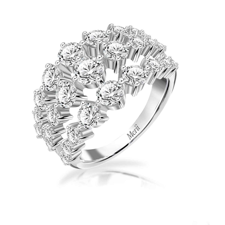 221R0349_01_Classic_100_cut_Silver_cz_round_shape_Tri_line_sparkling_ring