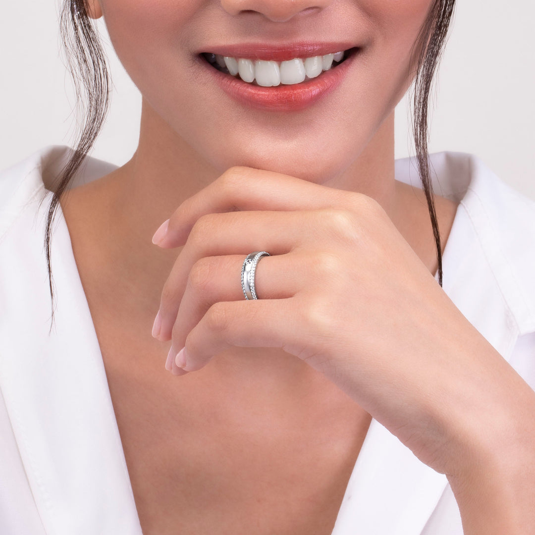 221R0358-01-5_Couple_Ring_925_Sterling_silver_sandblasting_cubic_zerconia_ring_(1-0.13,_54-0.59)