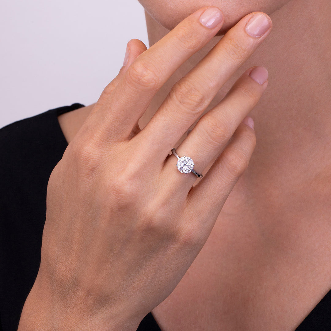221R0399-01_925 Sterling Silver Modern Classic CZ Ring