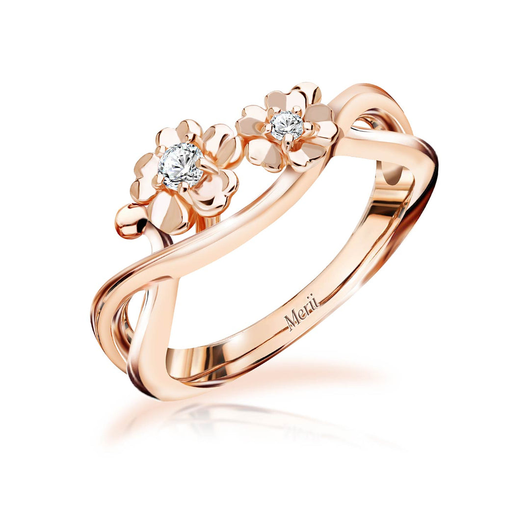221R0408-01_925 Sterling Silver Flower CZ Ring