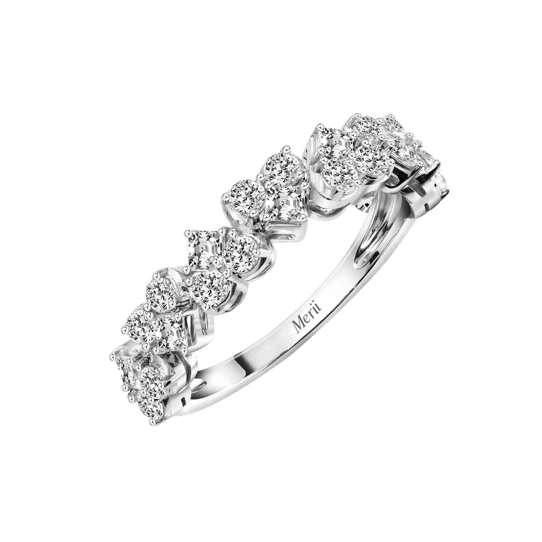 221R0438-01-5_To_have_and_to_hold__Ring_Cluster_fancy_shape_Sterling_silver_and_Rhodium_Plated