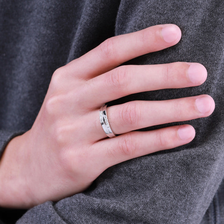 221R0472-01-8_Couple_Ring_Cubic_Zirconia_with_Sterling_silver_and_Rhodium_Plated