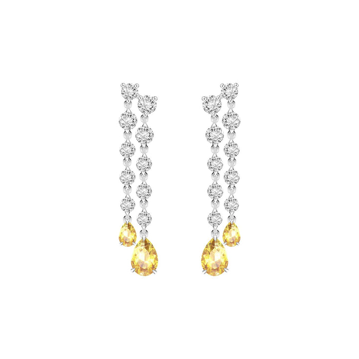 225E0209_02_Laureate_Silver_cz_pear_shape_yellow_&_white_sparkling_drop_earrings
