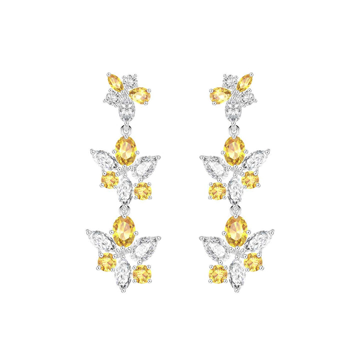 225E0211_01_Laureate_925_Sterling_silver_yellow_&_white_cubic_zirconia_multi_shape_cluster_drop_bridal_earrings