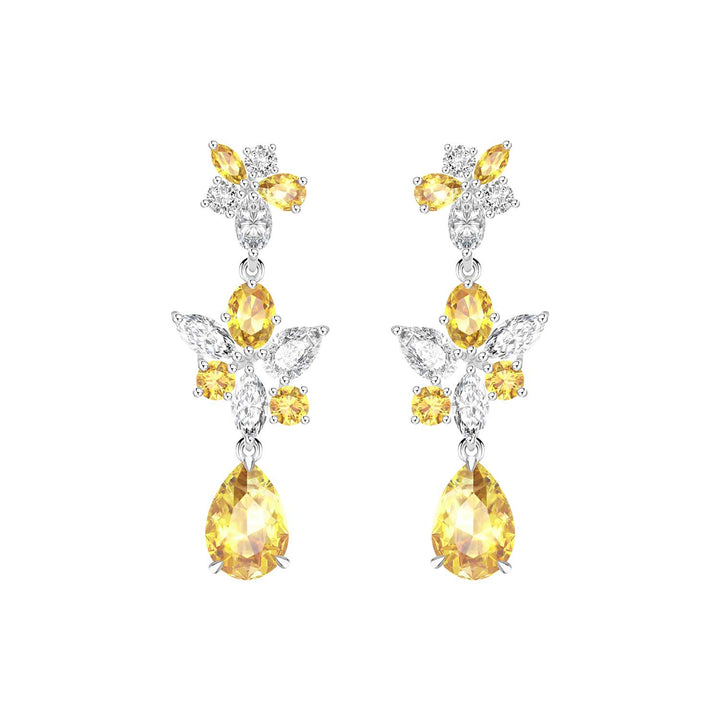 225E0212_01_Laureate_925_Sterling_silver_yellow_&_white_cubic_zirconia_multi_shape_cluster_drop_bridal_earrings