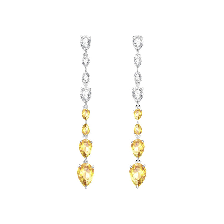 225E0232_01_Laureate_Silver_cz_pear_shape_yellow_&_white_sparkling_hanging_earrings