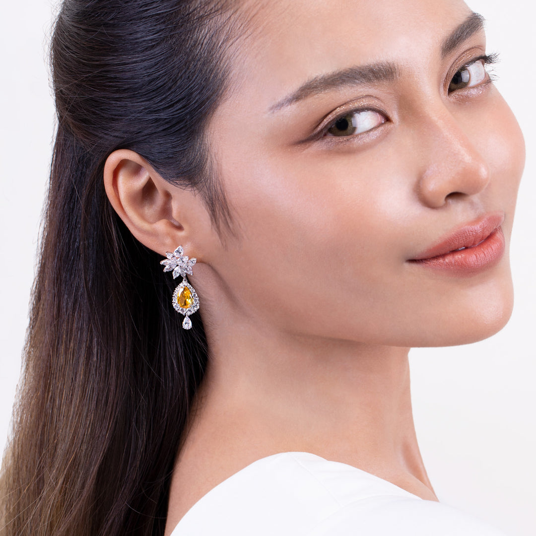 225E0244-01_Silver_CZ_leaf_dangle_earrings