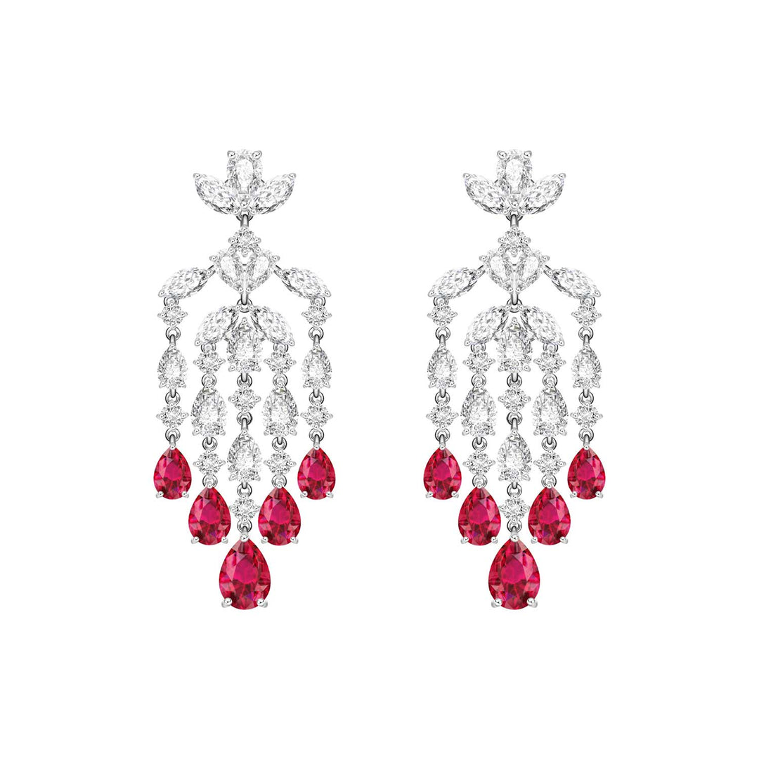 225E0245-01_Silver_with_synthetic_ruby_and_CZ_chandelier_earrings