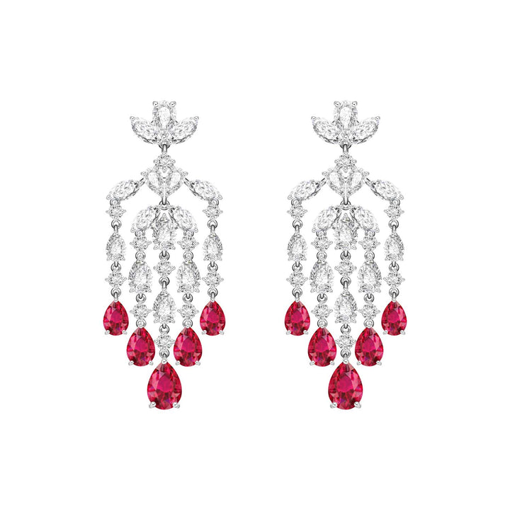 225E0245-01_Silver_with_synthetic_ruby_and_CZ_chandelier_earrings