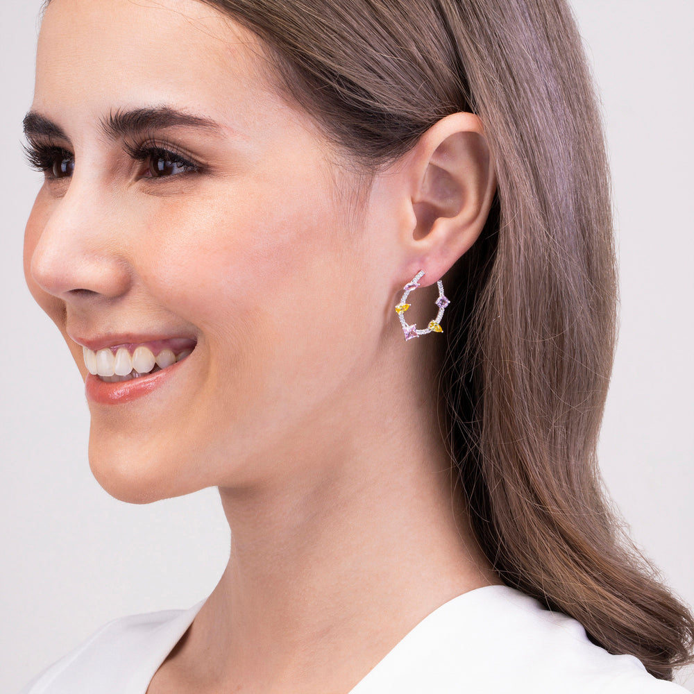 225E0251-01_Merii_Candy_Land__Cubic_Zirconia_Fancy_Shape_PINK_TOURMALINE_earrings_Sterling_silver_and_Rhodium_Plated