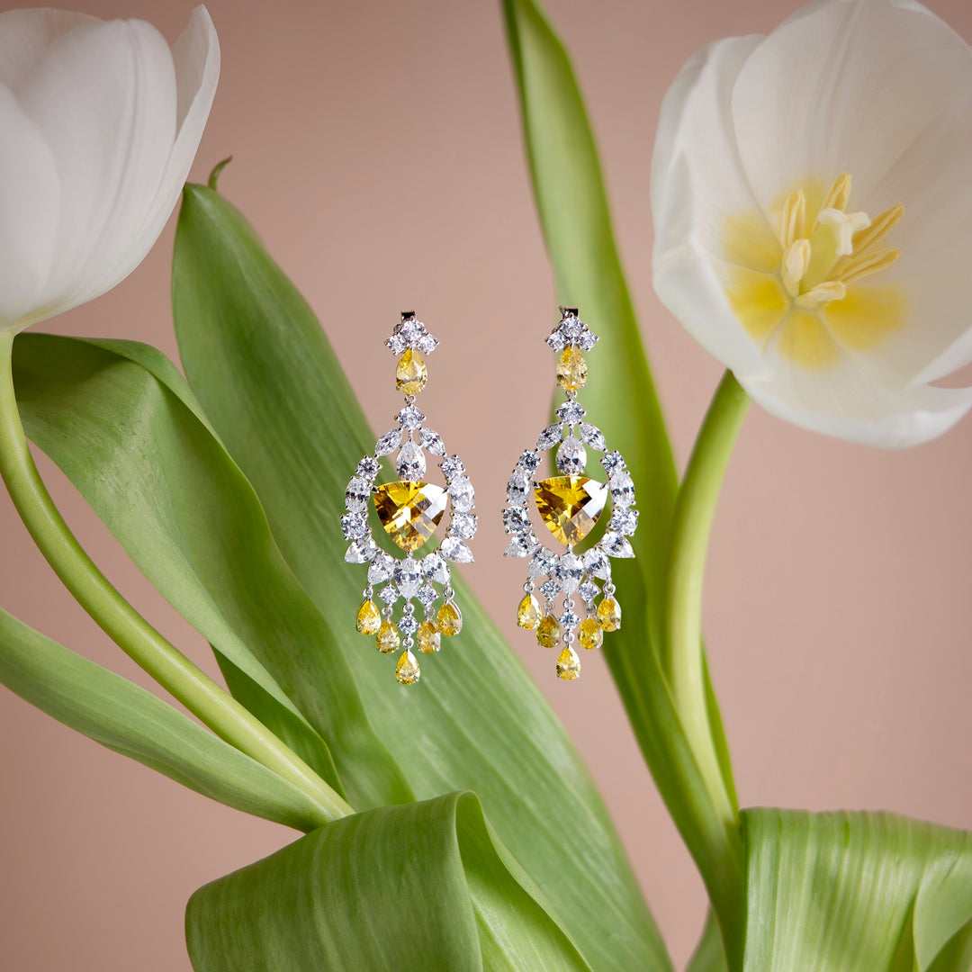 225E0255-01_Silver_CZ_drop_chandelier_earrings