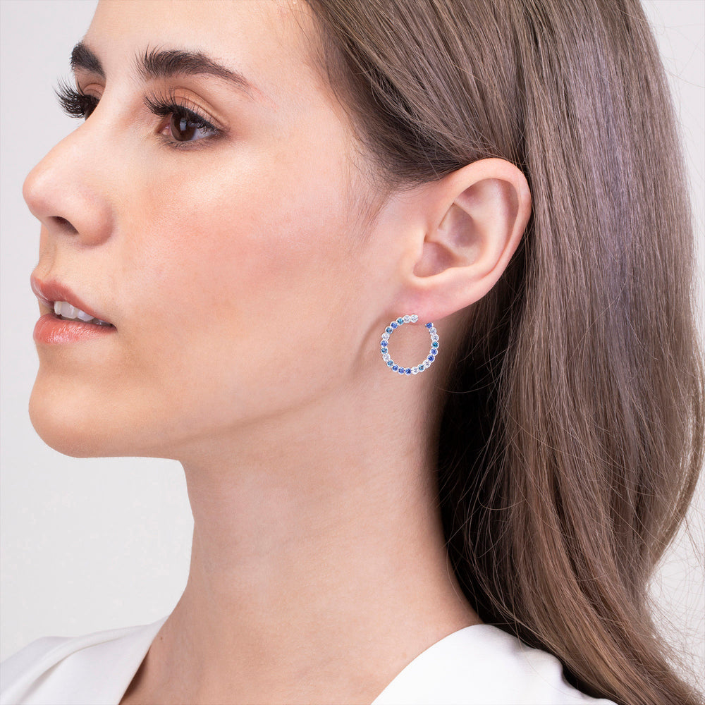 225E0257-01_Merii_Candy_Land__Cubic_Zirconia_indigo_blue_tone_earrings_Sterling_silver_and_Rhodium_Plated