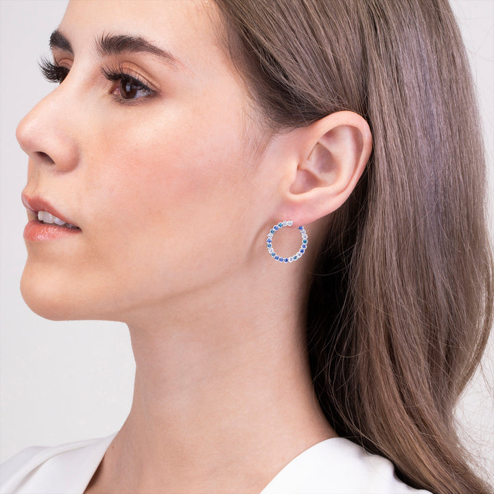 225E0257-01_Merii_Candy_Land__Cubic_Zirconia_indigo_blue_tone_earrings_Sterling_silver_and_Rhodium_Plated