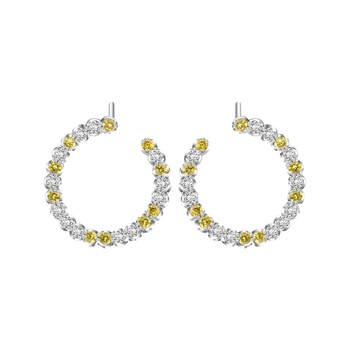 225E0257-05_Merii_Candy_Land__Cubic_Zirconia_Golden_tone_earrings_Sterling_silver_and_Rhodium_Plated