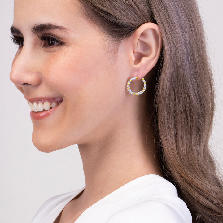 225E0257-05_Merii_Candy_Land__Cubic_Zirconia_Golden_tone_earrings_Sterling_silver_and_Rhodium_Plated