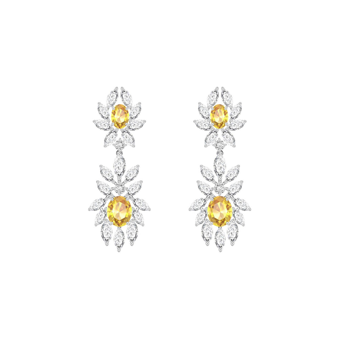 225E0270-01_Silver_Yellow_CZ_drop_earrings