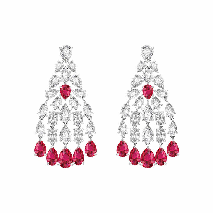 225E0274-01_Silver_with_synthetic_ruby_and_CZ_chandelier_earrings
