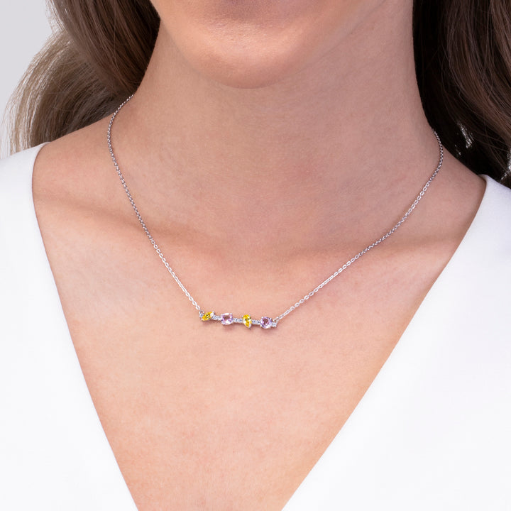 225N0169-01_Merii_Candy_Land__Necklace_PINK_TOURMALINE&LIGHT_YELLOW_Cubic_Zirconia_Fancy_Shape
Sterling_silver_and_Rhodium_Plated