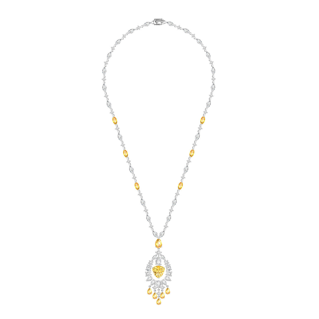 225N0171-01_Silver_CZ_trillion_cut_elegant_drop_chandelier_earrings