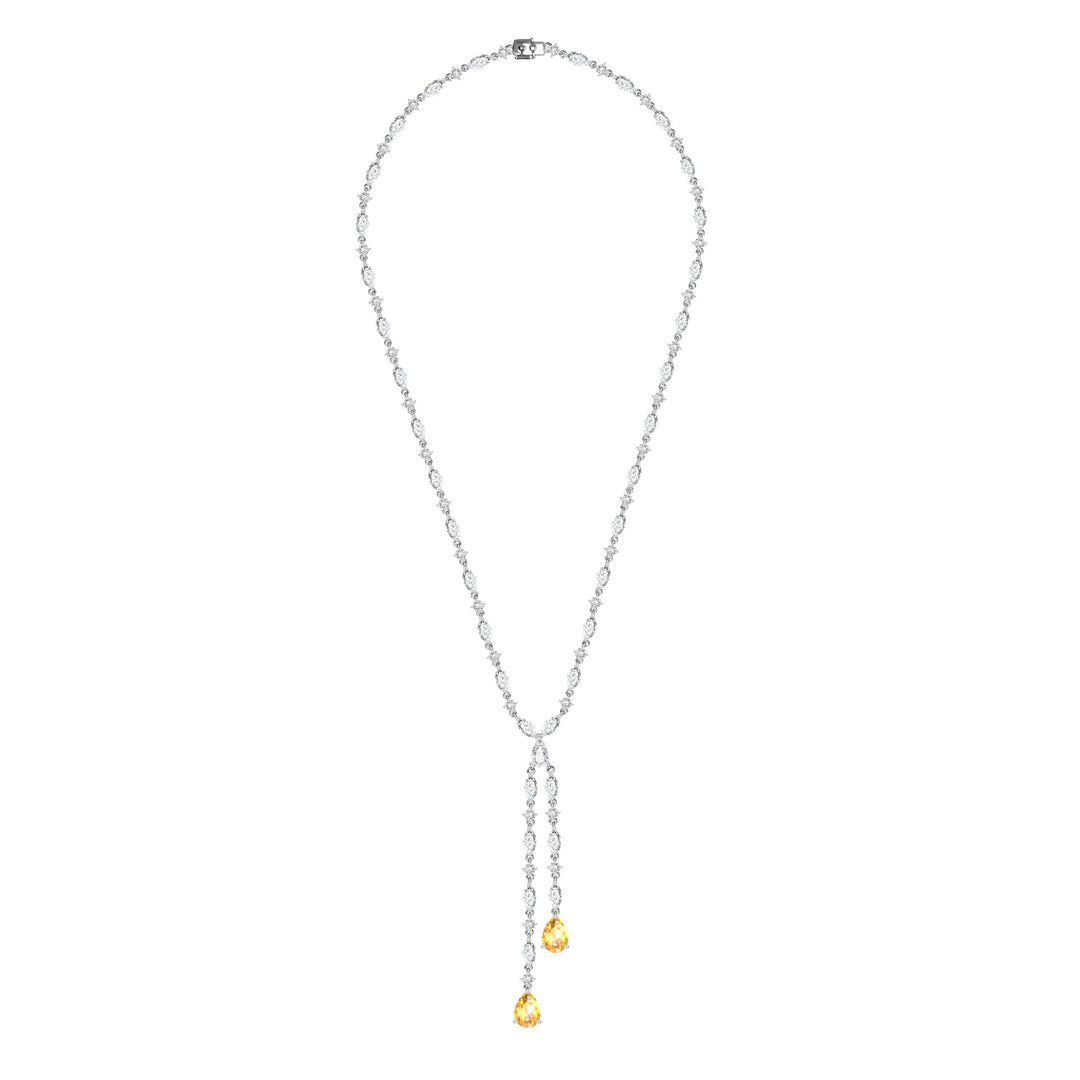 225N0172-01_Silver_CZ_multi_shape_teardrop_necklace