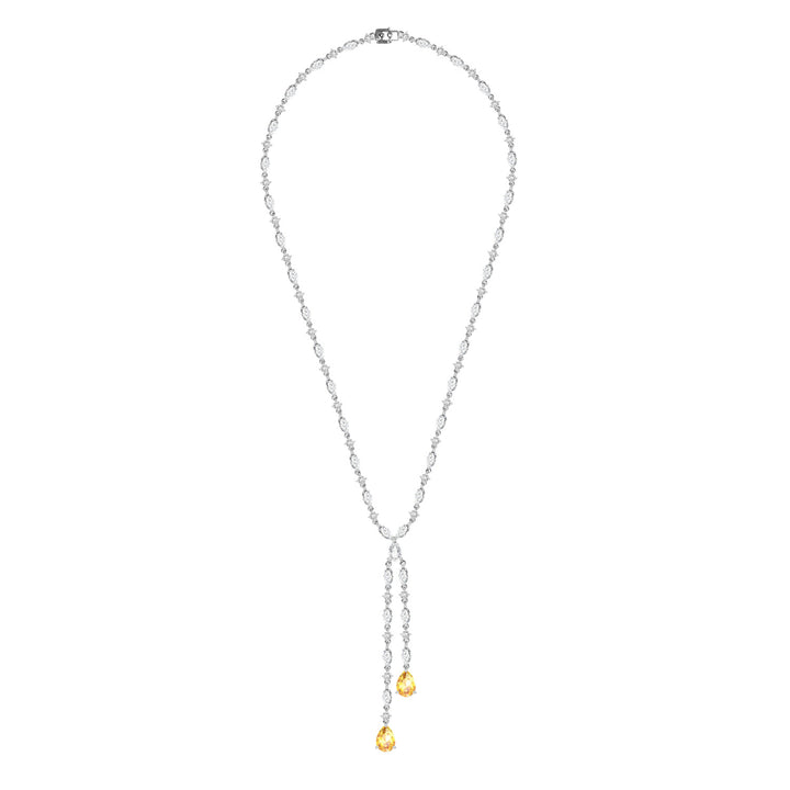 225N0172-01_Silver_CZ_multi_shape_teardrop_necklace
