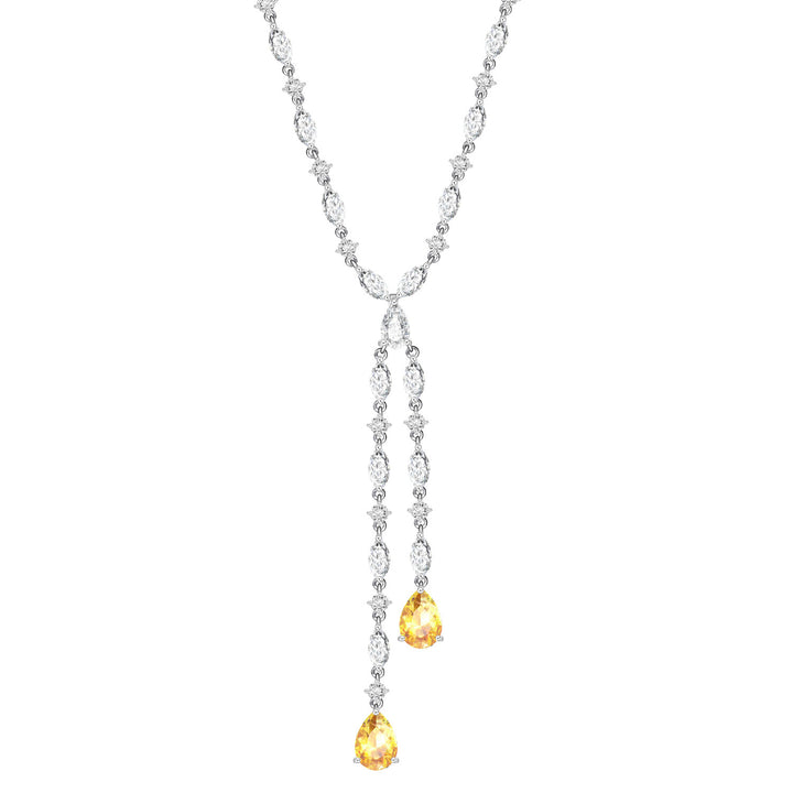 225N0172-01_Silver_CZ_multi_shape_teardrop_necklace