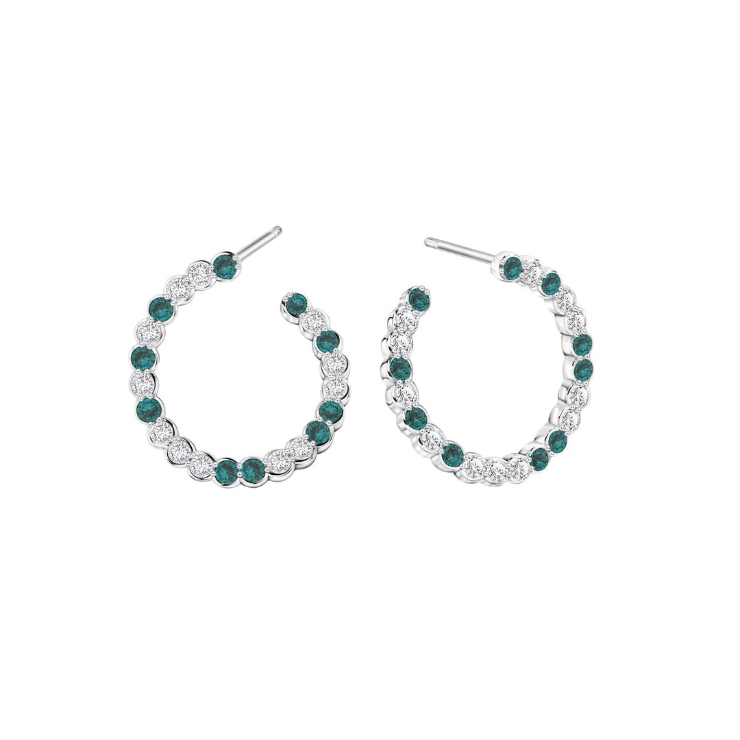 225E0257-04_Merii_Candy_Land__Cubic_Zirconia_Green_tone_earrings_Sterling_silver_and_Rhodium_Plated