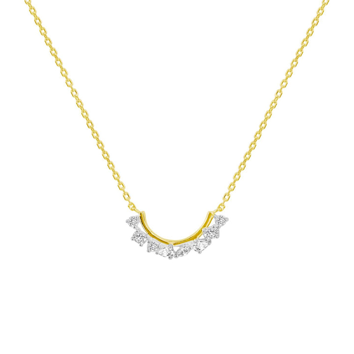 221N0307-01_Merii_LIBERTY__LIBERTY_cluster_Necklace_Sterling_silver_and_yellow_Gold_Plated