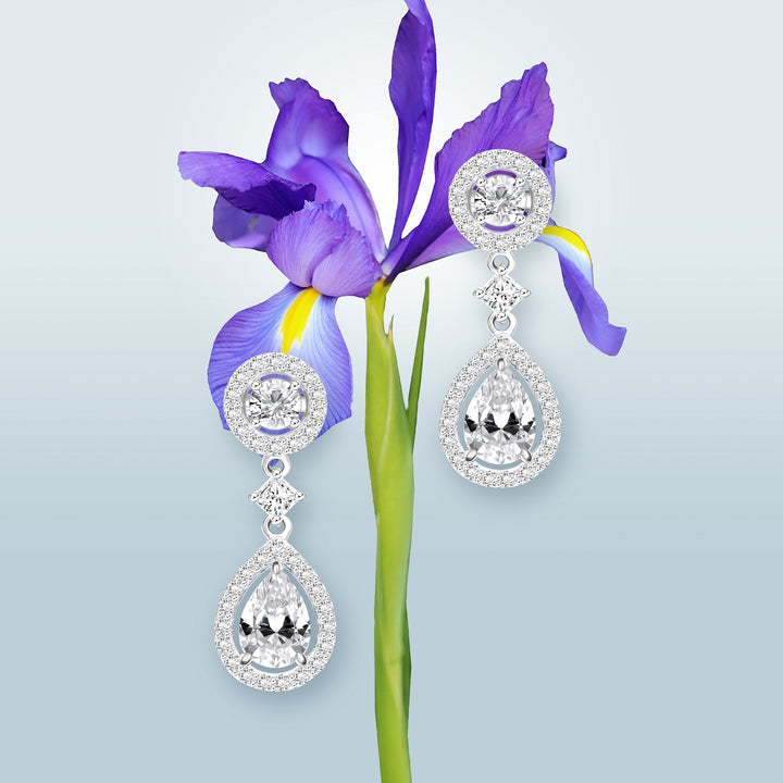 221E0531-01-Silver-CZ-pear-design-drop-earrings