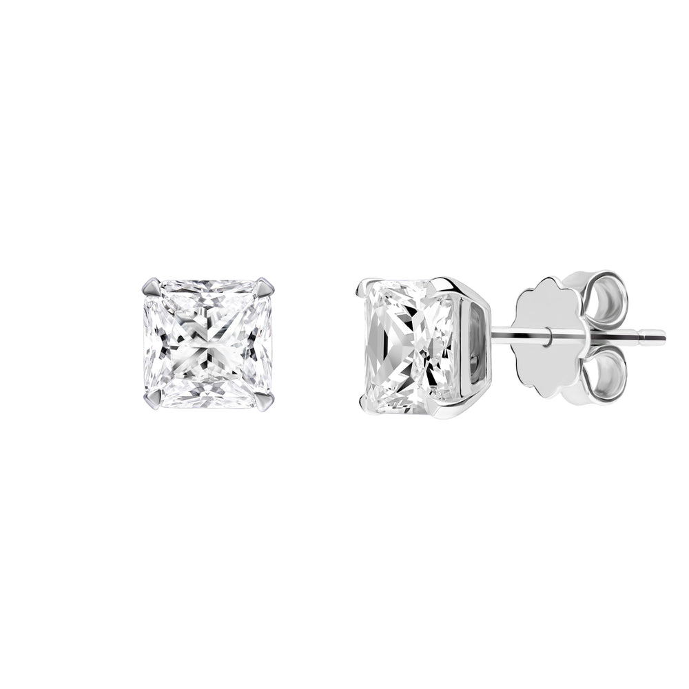 221E0035-01-Classic-Timeless-cut-Stud-Earrings-Rhodium-Plated