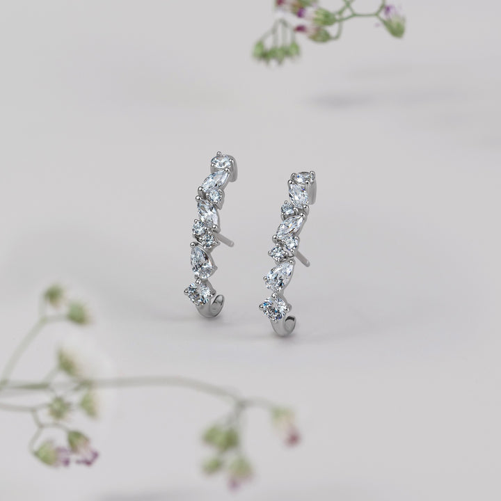 221E0502-01-221E0514-01-Silver-CZ-star-cuff-stud-earrings