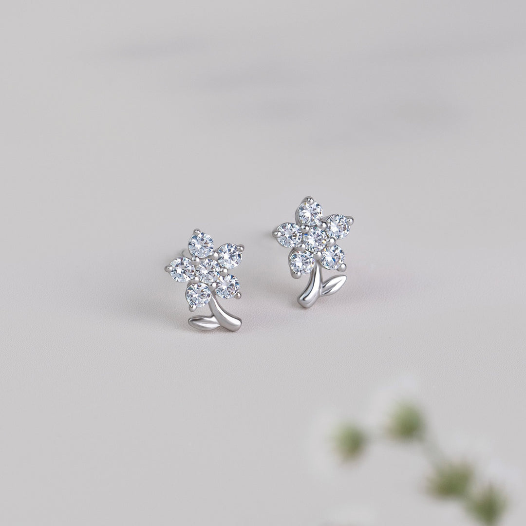 221E0548-01-Merii-Silver-CZ-floral-stud-earrings