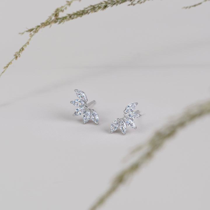 221E0561-01-Merii-Silver-CZ-floral-leaf-stud-earrings