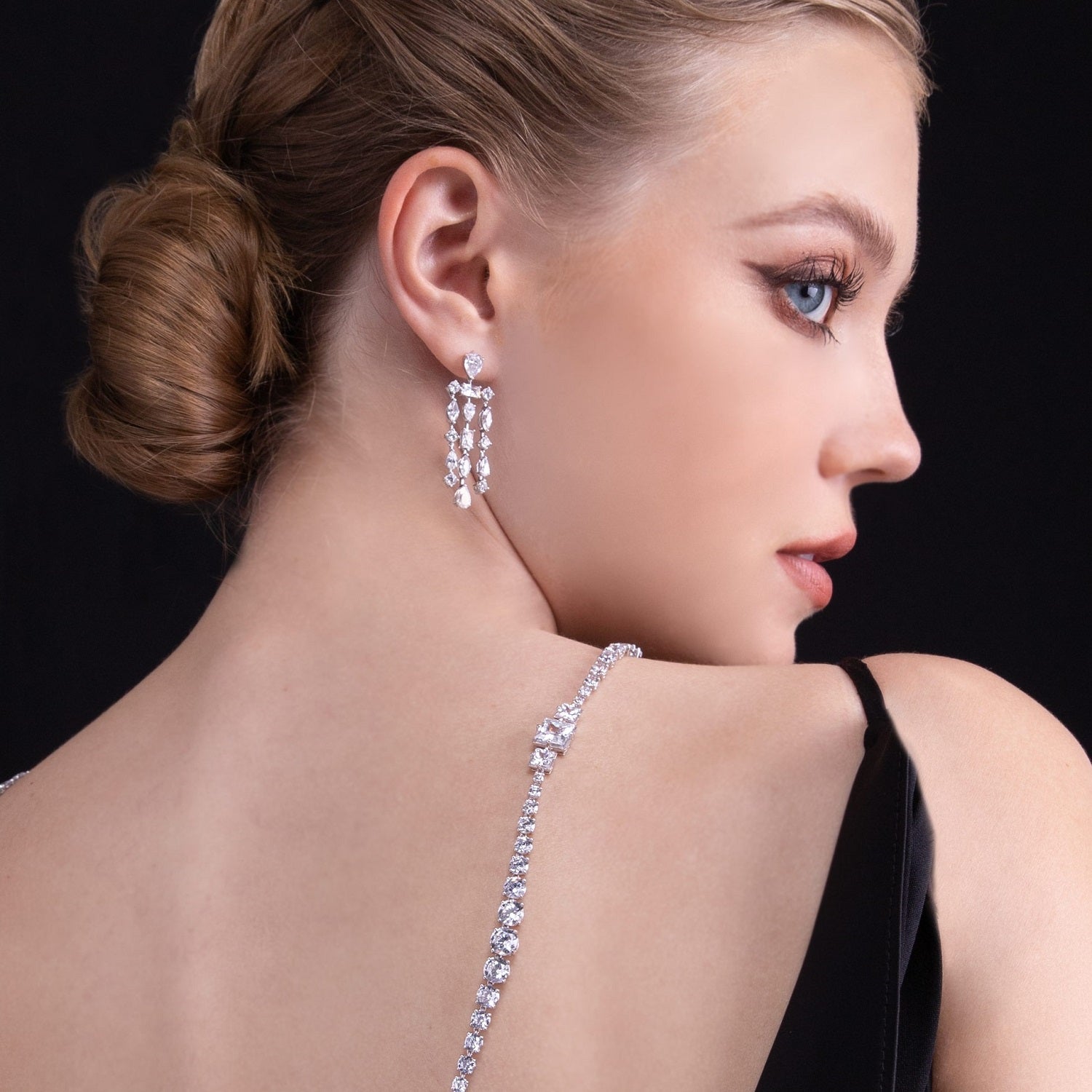 イヤリング TATIANA Silver 925 Chandelier Ribbon Earrings EC3109 p388155_2_800.jpg