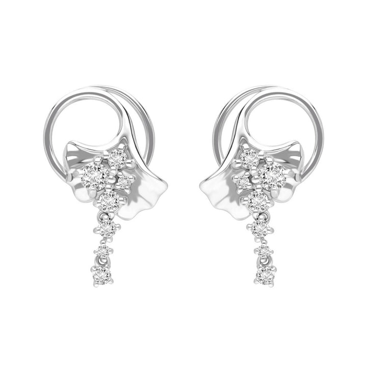 221E0586-01-Silver-round-cut-CZ-crawler-drop-drop-earrings